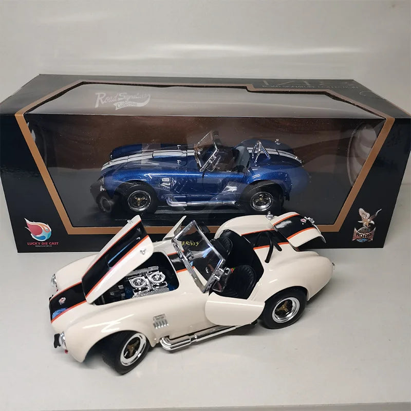 Luying 1:18 Scale Alloy 1964 Shelby Cobra 427S/C Miniature Toy Classic Car Simulation Diecast Model Souvenir Display Collection