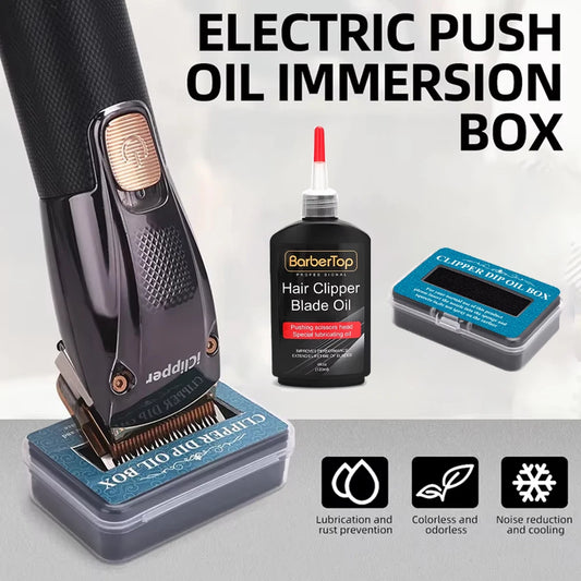 Lubricating Clipper Oil Box For Hair Blade Oil Blade Rust Prevention Protection Repair Electric Push Barbershop Oil Storage Box