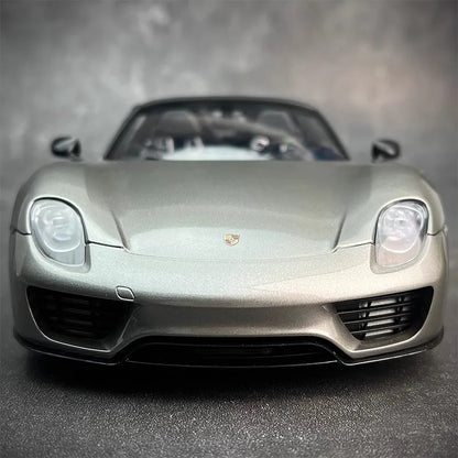 AUTOART car model simulation 1/18 Porsche 918 Car Model alloy room ornament display cars model boy collection christmas gift
