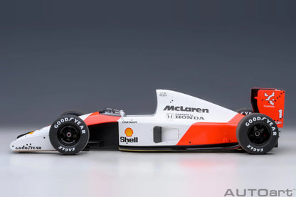 AUTOART New 1/18  Honda MP4/6 1991 #1 (with McLaren logo)  Car model  Send to a friend  Personal collection Static ornament