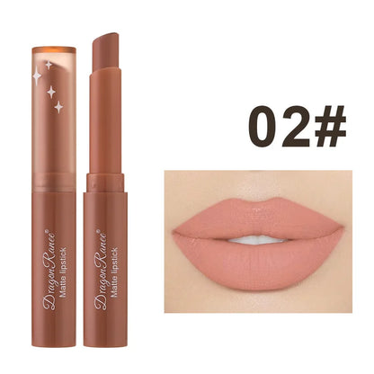 Nude Matte Waterproof Lipstick – Long‑Lasting Velvet Lip Cosmetics for Women