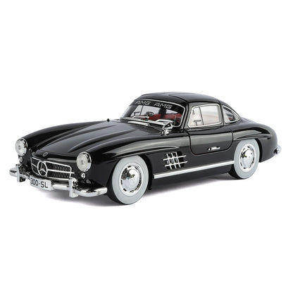 Mercedes Benz 300SL Classic 1:18 Car Alloy Diecast Car Model Home Interior Decoration Ornaments Sound & Light Collect Hobby Gift
