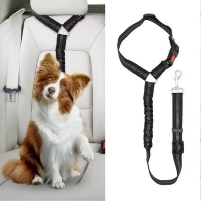 New Solid Two-in-one Dog Harness Leash Pet Car Seat Belt BackSeat Safety Belt Adjustable for Kitten Dogs Collar Pet Accessories
