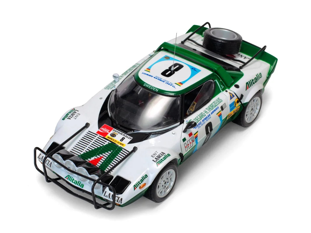 WELLY 1/18 Lancia Stratos HF #8 1975 Rally Car Model