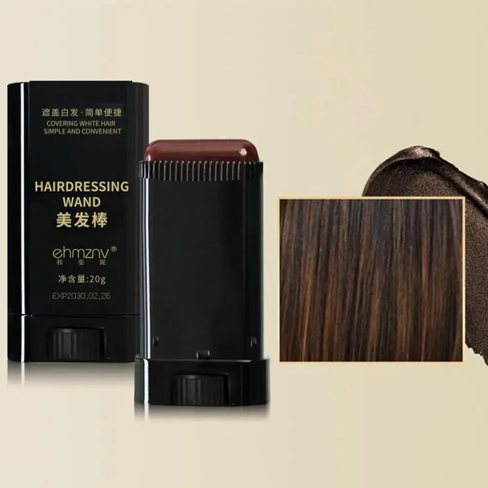 2-in-1 Instant Comb Hair Dye, Touch up Comb, Waterproof Sweat proof Hair Dye Comb for Gray Hair Coverage Beard Hair Color Stick