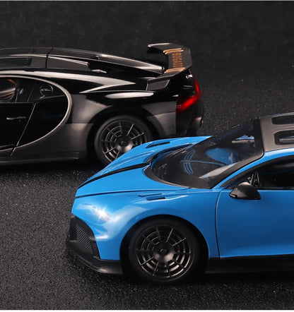 Bugatti Chiron 1:18 PUR SPORT Alloy Sports Model Diecast Metal Racing Car Vehicle Model Sound and Light SimulationToy Gift