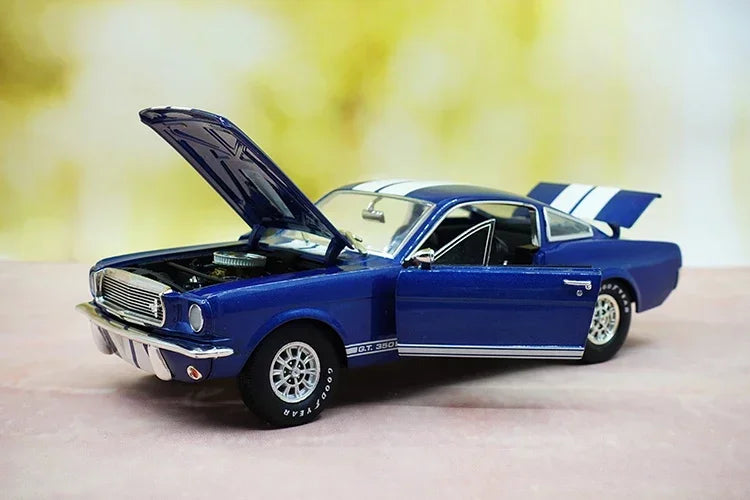 1:18 Diecast Cobra Shelby 1966 GT 350 Alloy Full Open Car Model Vehicles Car Boys Toy Gifts Collection