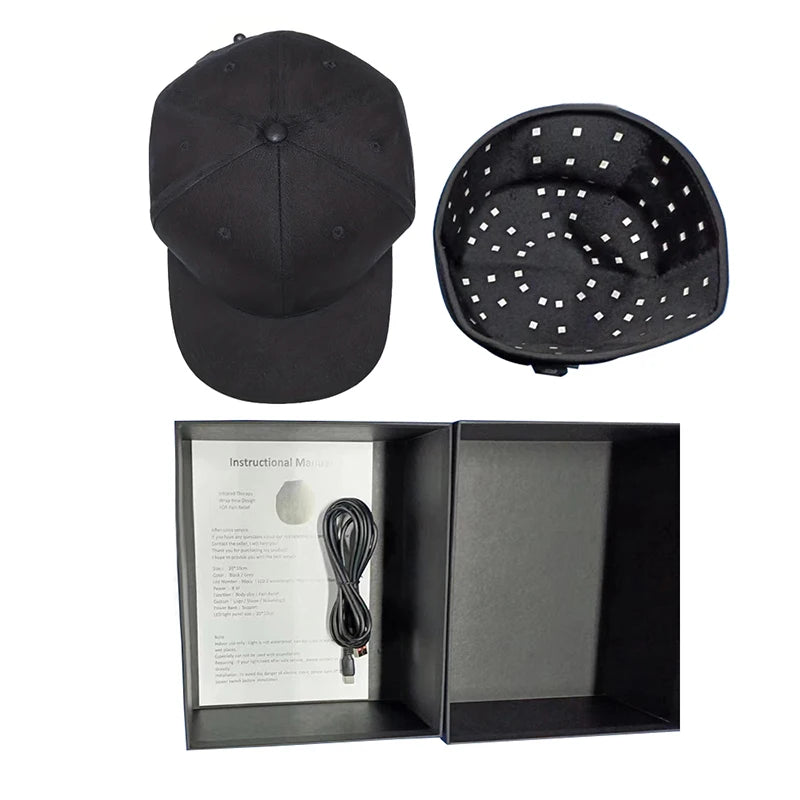 660nm 850nm Red Light Infrared Hair Therapy Hair Growth Cap for Hair Regrowth Anti Hair Loss Relax Scalp Care Hat Anti Hair 2026