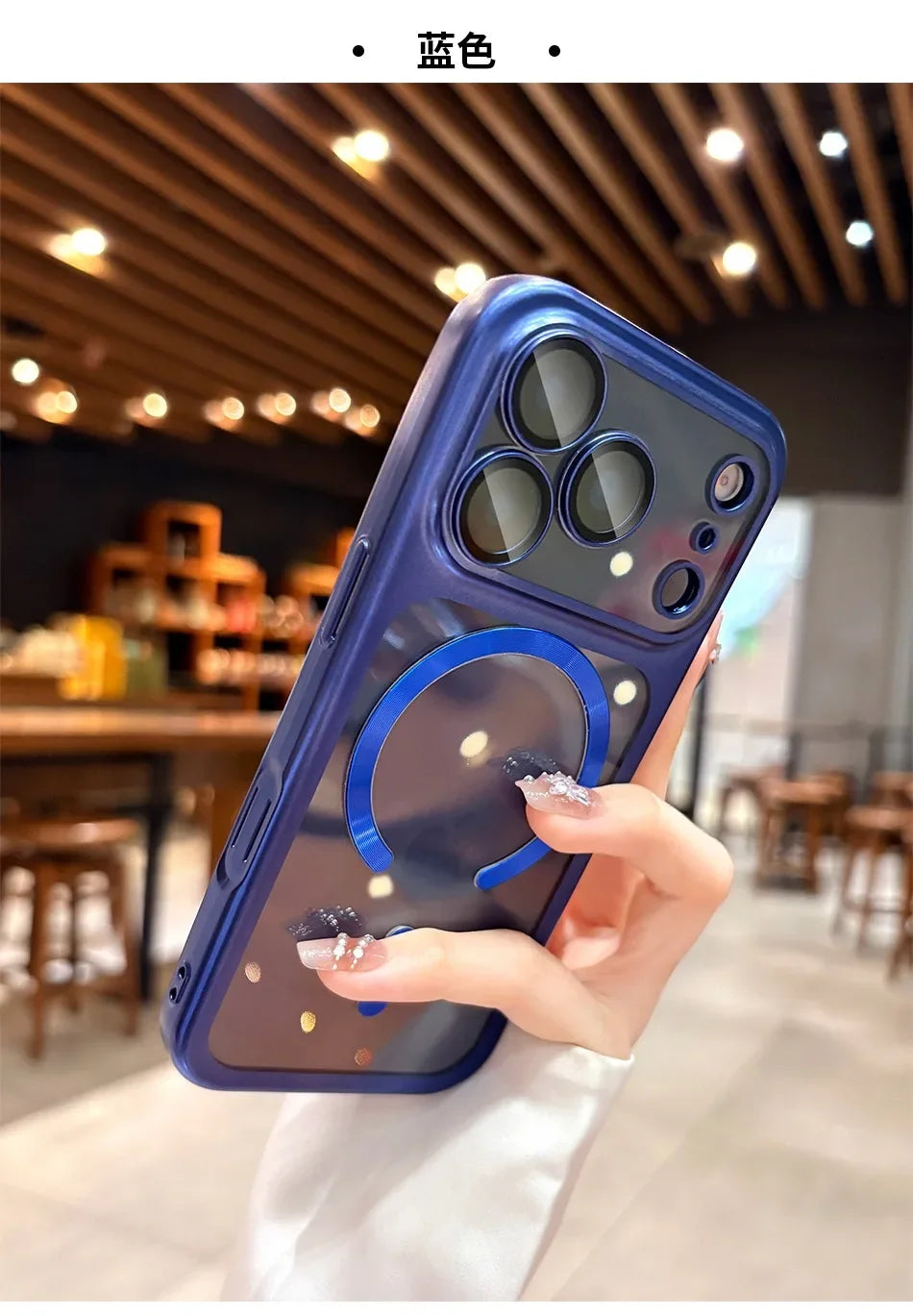 Luxury Matte for Magsafe Soft Plating Clear Case for iPhone 17 Pro Max 17Pro Magnetic Transparent Camera Protector Soft Cover