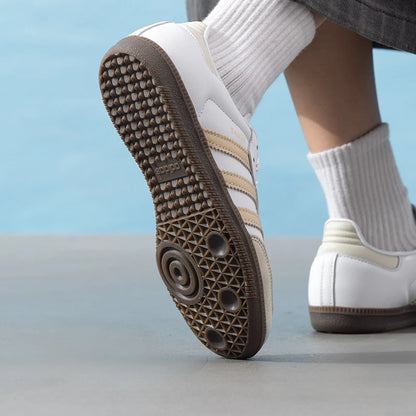 Adidas Originals Samba Women's Sneakers Retro Trendy Fashion T-Toe Shoes Low-Top Lightweight Casual Shoes Jh7300