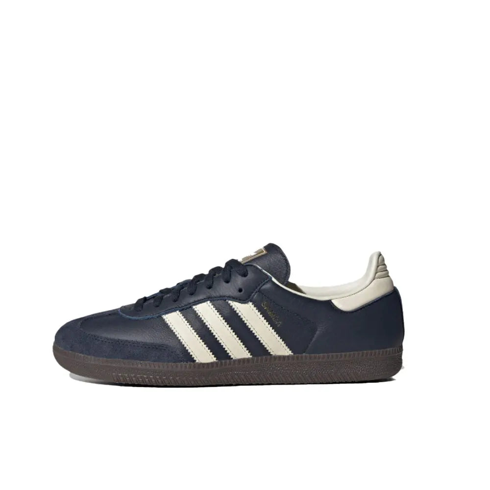 adidas Originals SAMBA OG Soft upper for comfortable feel Low-top skate shoes Unisex style Black, white, gray B75806
