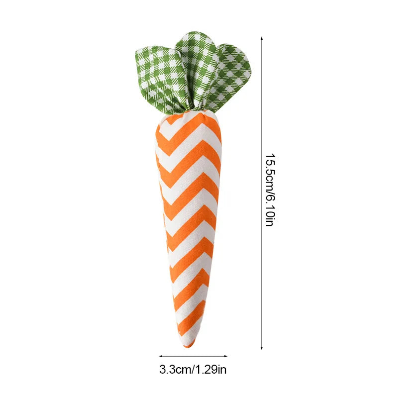 Easter Carrot Ornaments Spring Easter Party Decoration for Home Kids Birthday Favors Gift Soft Artificial Carrot Toy