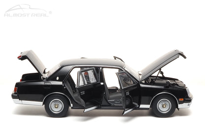 Almost Real Car model 1/18 Toyota Century alloy full open model 1997 black Static collection Collect Holiday gift