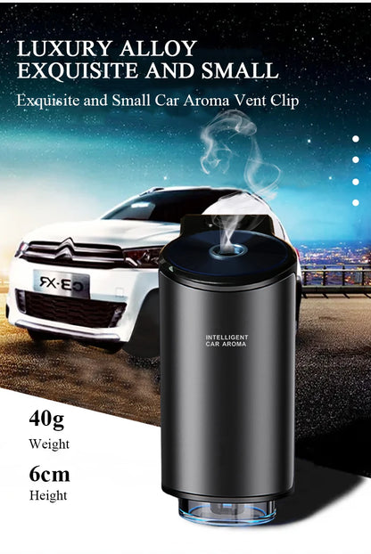 Car Air Freshener Electric Auto Air Diffuser Aroma Car Air Vent Essential Oil Mist Grain Oil Aromatherapy Perfume Fragrance