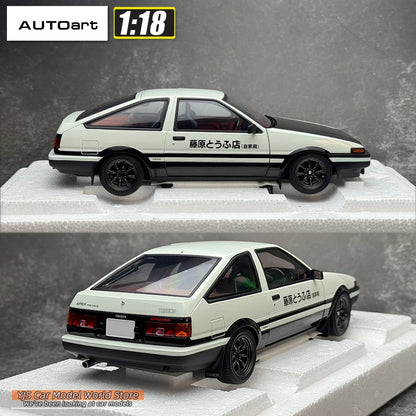 AUTOART 1:18 TOYOTA SPRINTER TRUENO AE86 30th ANNIVERSARY car model Static alloy car model collection gift