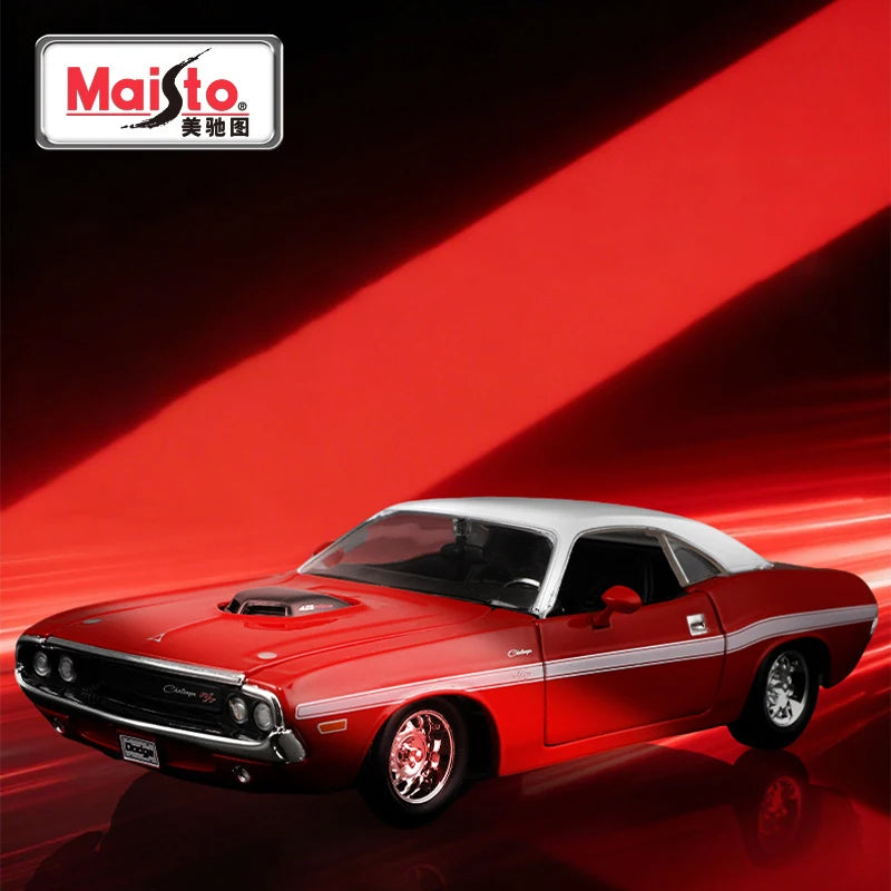 Maisto 1:24 Dodge Challenger R/T Coupe 1970 Alloy Car Diecasts & Toy Vehicles Car Model Miniature Scale Model