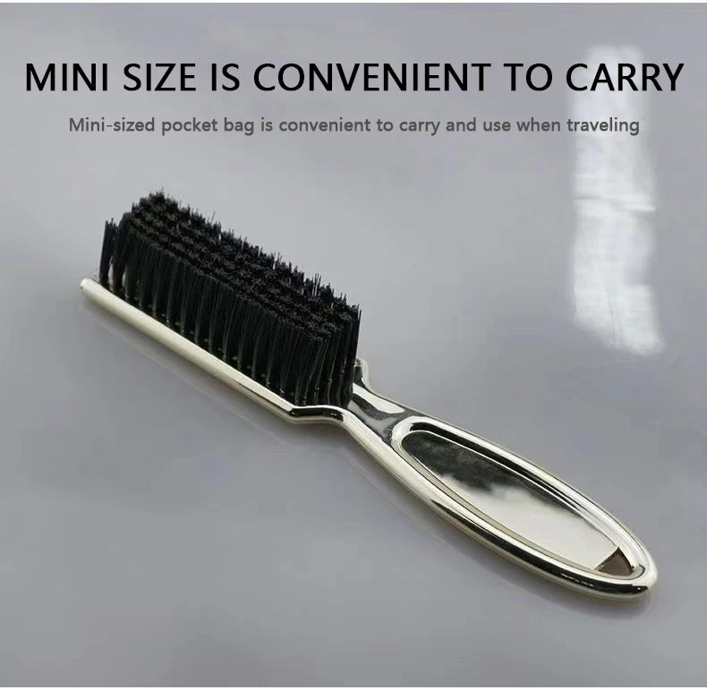 Soft Hair Cleaning Brush Barber Plastic Handle Retro Neck Duster for Salon Hairdressing Styling Tool to Remove Comb Breaks