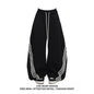 Oversized Wide Leg Sweatpants with Side Stripes Drawstring High Waist Streetwear Casual Loose Baggy Trousers Y2K Women Men Fashion
