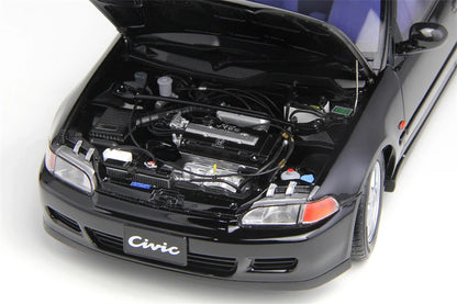 LCD 1/18 Car Model Honda Civic Mk5 EG6 Car Model Simulation Model Diecast Model Collect Ornaments Boy Custom Birthday Toy Gift