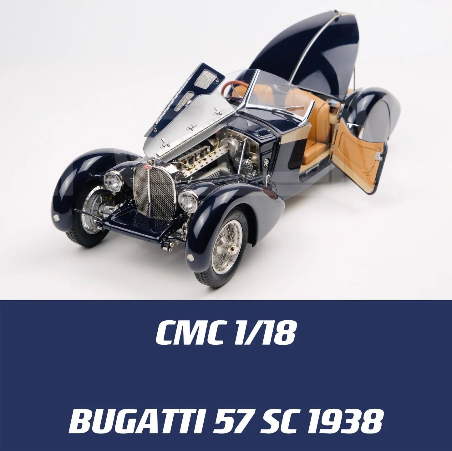 CMC 1:18 57SC 1938 Convertible Simulation Limited Edition All Open Alloy Metal Static Car Model Toy Gift