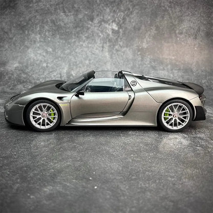 AUTOART car model simulation 1/18 Porsche 918 Car Model alloy room ornament display cars model boy collection christmas gift