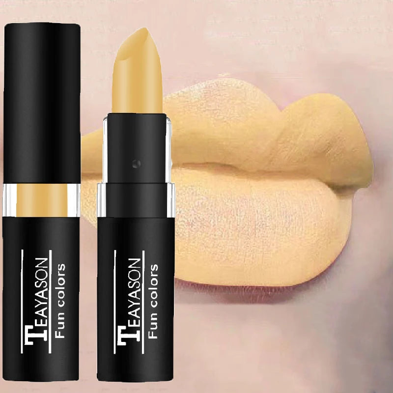 12Colors Matte Lipstick Black Green Sexy Red Velvet Lip Gloss Long Lasting Non-stick Women Lip Tint Make Up Facial Body Cosmetic