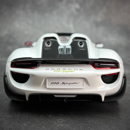 AUTOART car model simulation 1/18 Porsche 918 Car Model alloy room ornament display cars model boy collection christmas gift