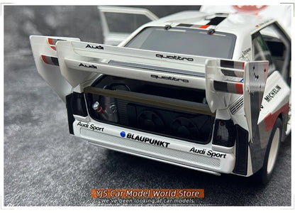 AUTOART 1/18 Audi Sport Quattro S1 Pikes Peak 1987 #1  Racing car model Car model Static ornament Collect Metal material