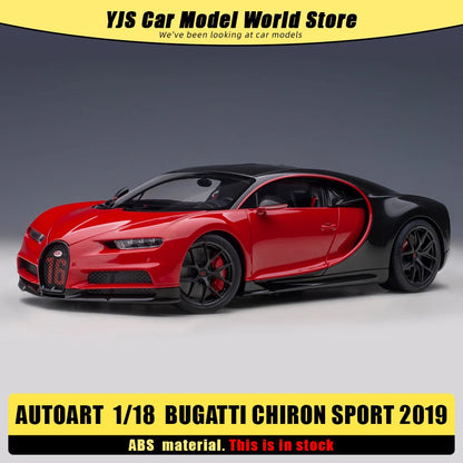 AUTOART New model 1/18 scale BUGATTI CHIRON SPORT 2019 Sports car model Static display Collection gift