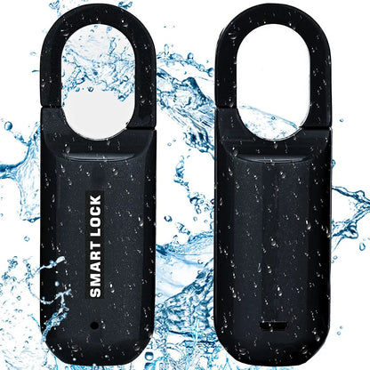 Smart Fingerprint Padlock for Locker Small Rechargeable Fingerprint Lock Keyless Biometric Thumbprint Padlock Locker Suitcase Luggage  Backpack
