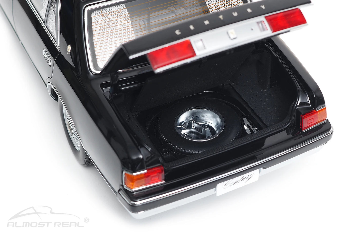 Almost Real Car model 1/18 Toyota Century alloy full open model 1997 black Static collection Collect Holiday gift