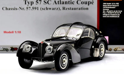 CMC 1:18 57SC Atlantic 1938 Simulation Limited Edition All Open Alloy Metal Static Car Model Toy Gift