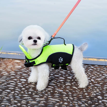 Premium Summer Dog Life Jacket Adjustable Pet Swimwear Safety Buoyant Vest for Small Medium Large Dogs Water Play