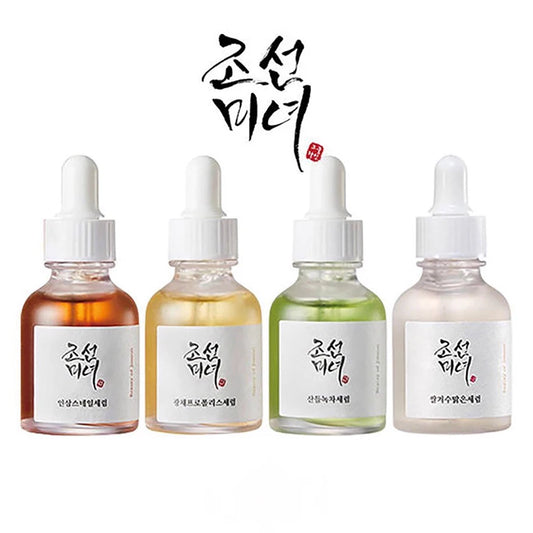 .Korean Facial Moisturizing Calming Revive Glow Deep Serum Green Tea Panthenol Propolis Niacinamide Ginseng Snail Mucin Rice Skin