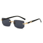 Fashion Punk Square Sunglasses Women Luxury Brand Small Frame Sun Glasses Female Rectangle Metal Mirror Oculos De Sol