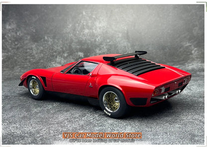 AUTOart 1:18 SCALE  Lamborghini MIURA SVR "JOTA" Car model Static ornament Collect Holiday gift