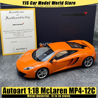 AUTOART Diecast car model 1/18McLaren MP4-12C Static display car models  Collect festival gifts