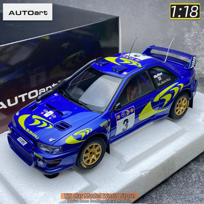 AUTOART Die-cast car model 1/18 Subaru Impreza WRC Rally of Monte Carlo  Static display car models