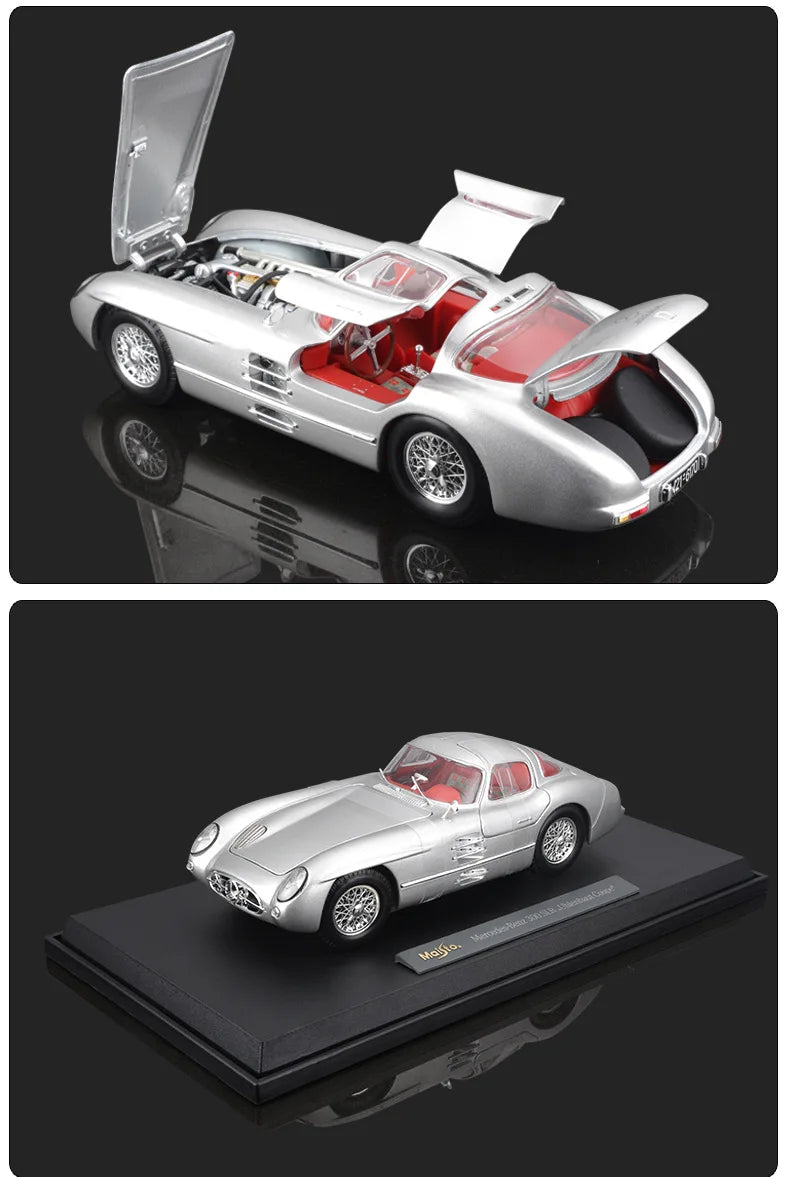 Maisto 1:18 Mercedes-Benz 300 SLR car Alloy Retro Car Model Classic Car Model Car Decoration Collection gift