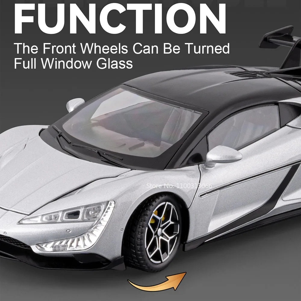 BYD YANGWANG U9 1:24 Cars Miniature Models Toys Wheel Shock Absorption Light Music Supercar