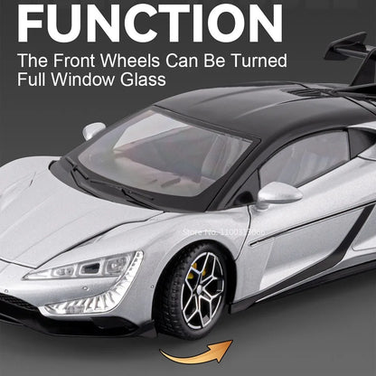 BYD YANGWANG U9 1:24 Cars Miniature Models Toys Wheel Shock Absorption Light Music Supercar