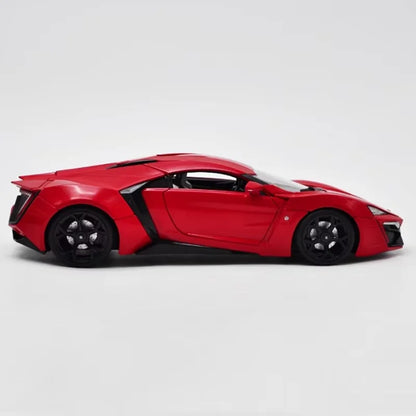W Motors Lykan Hypersport Diecast 1:18 Scale JADA Car Alloy Simulation, Car Model Classic Collection, Souvenir Static Display Ornaments Gift
