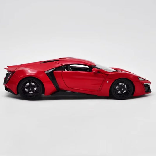 W Motors Lykan Hypersport Diecast 1:18 Scale JADA Car Alloy Simulation, Car Model Classic Collection, Souvenir Static Display Ornaments Gift