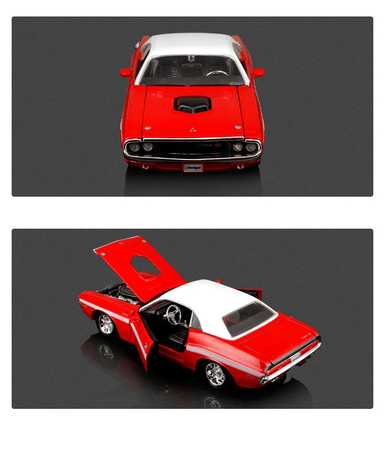 Maisto 1:24 Dodge Challenger R/T Coupe 1970 Alloy Car Diecasts & Toy Vehicles Car Model Miniature Scale Model