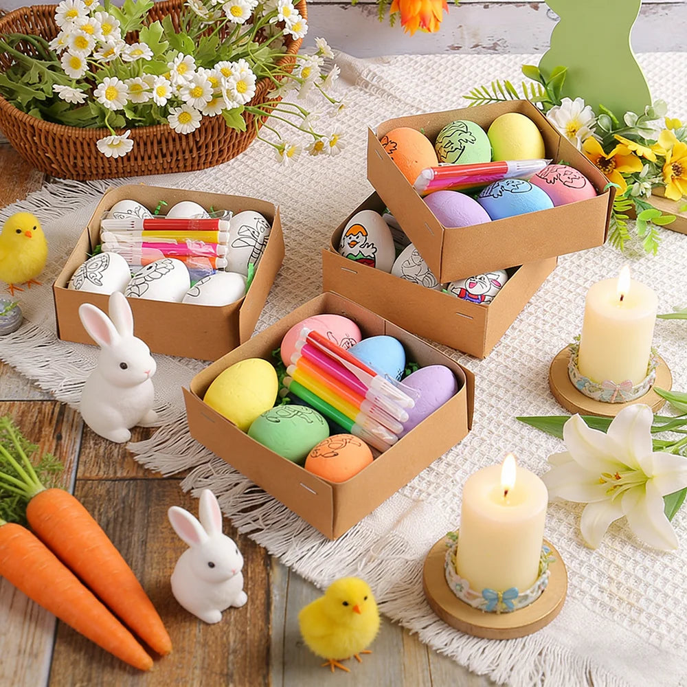 DIY Hand-Painted Easter Eggs, Easter Home Décor, Creative Easter Gift for Easter Party