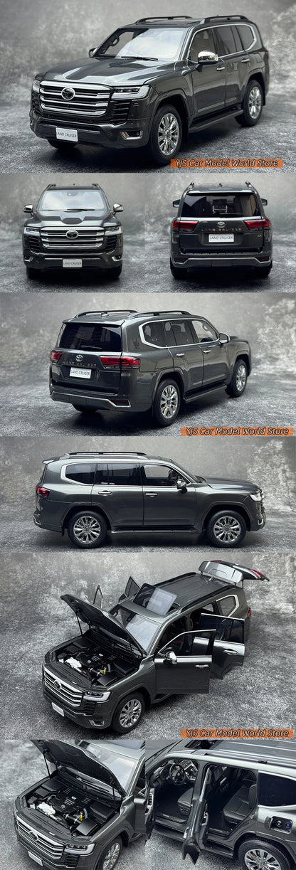 LCD Diecast model 1/18 scale Land Cruiser LC300 ZX SUV Metal car model Static display collection holiday gifts