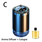 Smart Car Air Aromatherapy Diffuser Fragrance Car Air Fresheners Adjustable Humidifier Essential Oil Diffuser LED Ambient Light
