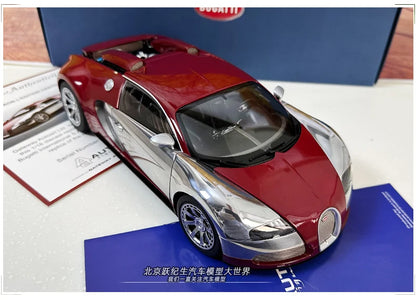 AUTOART 1:18 Bugatti  Veyron Sports car alloy car model plated interphase  Personal collection gift Compan