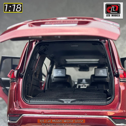 LCD Diecast model 1/18 scale Land Cruiser LC300 ZX SUV Metal car model Static display collection holiday gifts