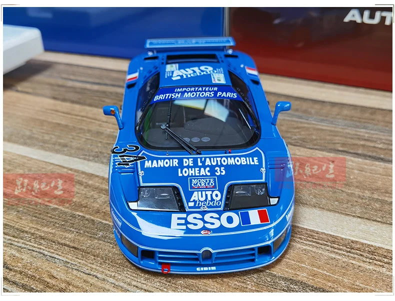 AUTOART Bugatti EB110 24HR Le Mans Racing 1994 #34 1:18 Car model Collection Display gift Static Ornament Collection